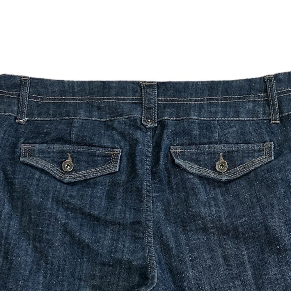 One 5 One Blue Chambray‎ Jean Bermuda Shorts Size: 14 NWOT